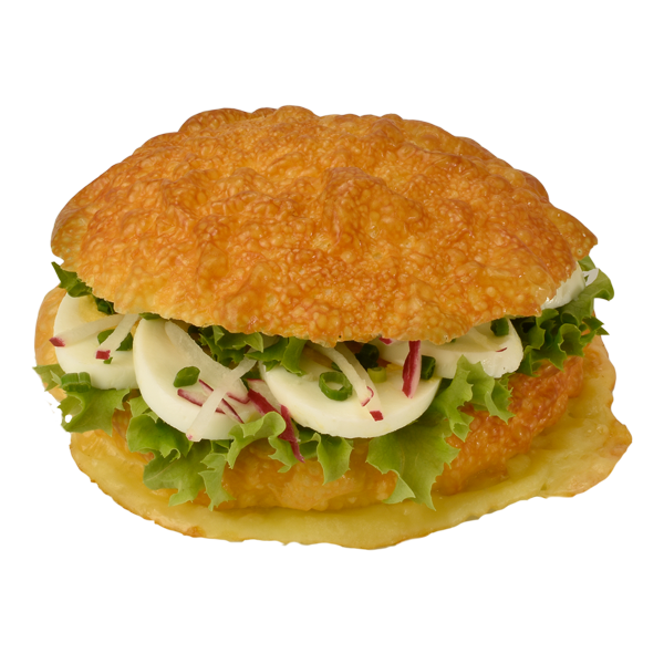 Käsebrötchen mit Ei